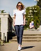 spodnie materiałowe damskie Spodnie  Boyfriend Jeans 415 ciemny jeans 4