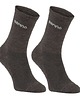 skarpetki męskie Sportowe skarpety trekking  merino wool brązowe 1