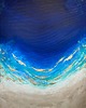 obrazy Granatowy obraz abstrakcyjny Maldives XXI 70x90cm - duży obraz do salonu 1