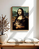 plakaty Plakat Mona Lisa z kotem 1