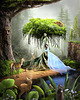 plakaty Surrealistyczny Plakat "Matka Natura" Kolaż 1