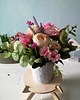 dodatki - różne Stroik flower box z wiosennych kwiatów 8