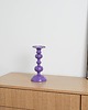 świeczniki i świece Świecznik metalowy fioletowy, duński design, lata 70, produkcja: Dania 5