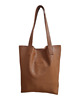 torby na ramię Duża Shopper Bag Mocha Mousse. Duża Shopperka z frędzlami skóra naturalna 2