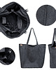 torby XXL Big Lazy bag torba czarna na zamek / vegan / eco 2