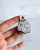broszki Broszka malowana Doktor Niebolec 3