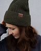 czapki damskie Czapka Tender Stories Oliwkowa Zieleń 100% Merino 2