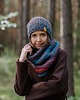 czapki damskie MAXCOLOR zimowa czapka beanie "jesienne jezioro" 4