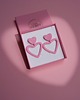kolczyki z masy plastycznej Wiszące SERCA  edycja walentynkowa 2