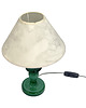 lampy stołowe Lampa stołowa ze szkła malachitowego, Czechosłowacja, lata 60.  Vintage MCM 7