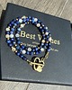 chokery Choker serduszko niebieski 3
