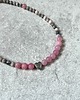 chokery Choker z jaspisu i różowego jadeitu 1