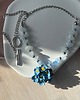 chokery Naszyjnik Choker Niezapominajki 7