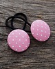 ozdoby do włosów dla dzieci Gumki do włosów w kropki PEONY PINK 3