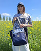 torby na ramię Niebiesko czarna torba Shopper z nubuku Idaho 3