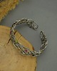 bransoletki wire wrapping Bransoleta szeroka kolorowe turmaliny wire wrapping stal chirurgiczna 6