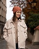 czapki damskie Klasyczna Czapka Slouchy - Ceglana 2