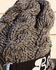 czapki damskie Szara czapka handmade  z wełną 3
