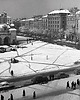 fotografia Plakat Vintage - Rynek Główny w Krakowie Zimą 1