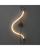 kinkiety Lampa Ścienna Kinkiet Ścienny Lampa Metalowa LED Violin Czarna 90 cm 3