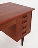 biurka Biurko tekowe, duński design, lata 70, produkcja: Dania 9