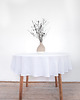 obrusy i serwetki Obrus okrągły medium linen PURE WHITE 1