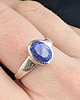 pierścionki srebrne Pierścionek królewski fiolet tanzanitu 4