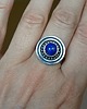 pierścionki srebrne Pierścionek -fasetowany  lapis lazuli- 3