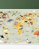 plakaty PLAKAT mapa świata do pokoju dziecka zwierzęta 4