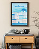 plakaty Santorini - grecka wyspa - plakat 50x70 cm 2
