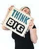 napisy dekoracyjne i tabliczki THINK BIG  Kilim serweta 1