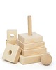 klocki i zabawki drewniane Wieża naturalna - kwadrat + personalizacja 4