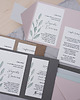 zaproszenia i kartki na ślub Zaproszenie ślubne z serii MINT GREY 1