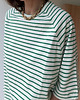 t-shirt damskie T-shirt Chillout green stripes bawełna 5