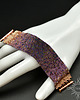 bransoletki ze szkła Purple Ombre, wyplatana bransoleta, beading 5