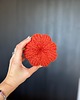 dodatki - różne Dynia ozdobna handmade, rozmiar L, kolor ciemnopomarańczowy - 1 szt. 4