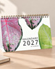 kalendarze i plannery Kalendarz 2027 biurkowy BOTANICAL wolnostojący 2