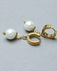 kolczyki pozłacane Kolczyki pozłacane Pearls [white] perły vol. 26  1