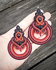 kolczyki soutache Duże kolczyki soutache boho 2