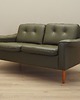 sofy i szezlongi Sofa skórzana zielona, duński design, lata 70, produkcja: Dania 1
