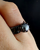 pierścionki srebrne Dark pearl 5