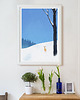 plakaty Zima w lesie / Sarna na śniegu - plakat fine art 4