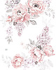 naklejki ścienne do pokoju dziecka Naklejka "Pink peonies-bouquets" 4