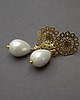kolczyki pozłacane Kolczyki pozłacane Pearls /white/ perły naturalne vol. 16 2