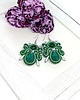 kolczyki soutache Zielono-srebrne kolczyki sutasz - kolekcja Angel 4