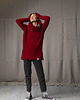 swetry damskie  Sweter Boucle Czerwony 7
