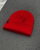 czapki damskie Czapka beanie czerwona 3