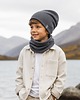 czapki dziecięce Czapka beanie i komin prosty komplet bawełniany dwuwarstwowy 2