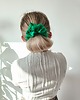 gumki do włosów Gumka jedwabna, scrunchie, frotka zielona trawka MAXI 3