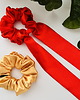 gumki do włosów Satynowa gumka do włosów scrunchie Czerwony RÓŻNE MODELE 6